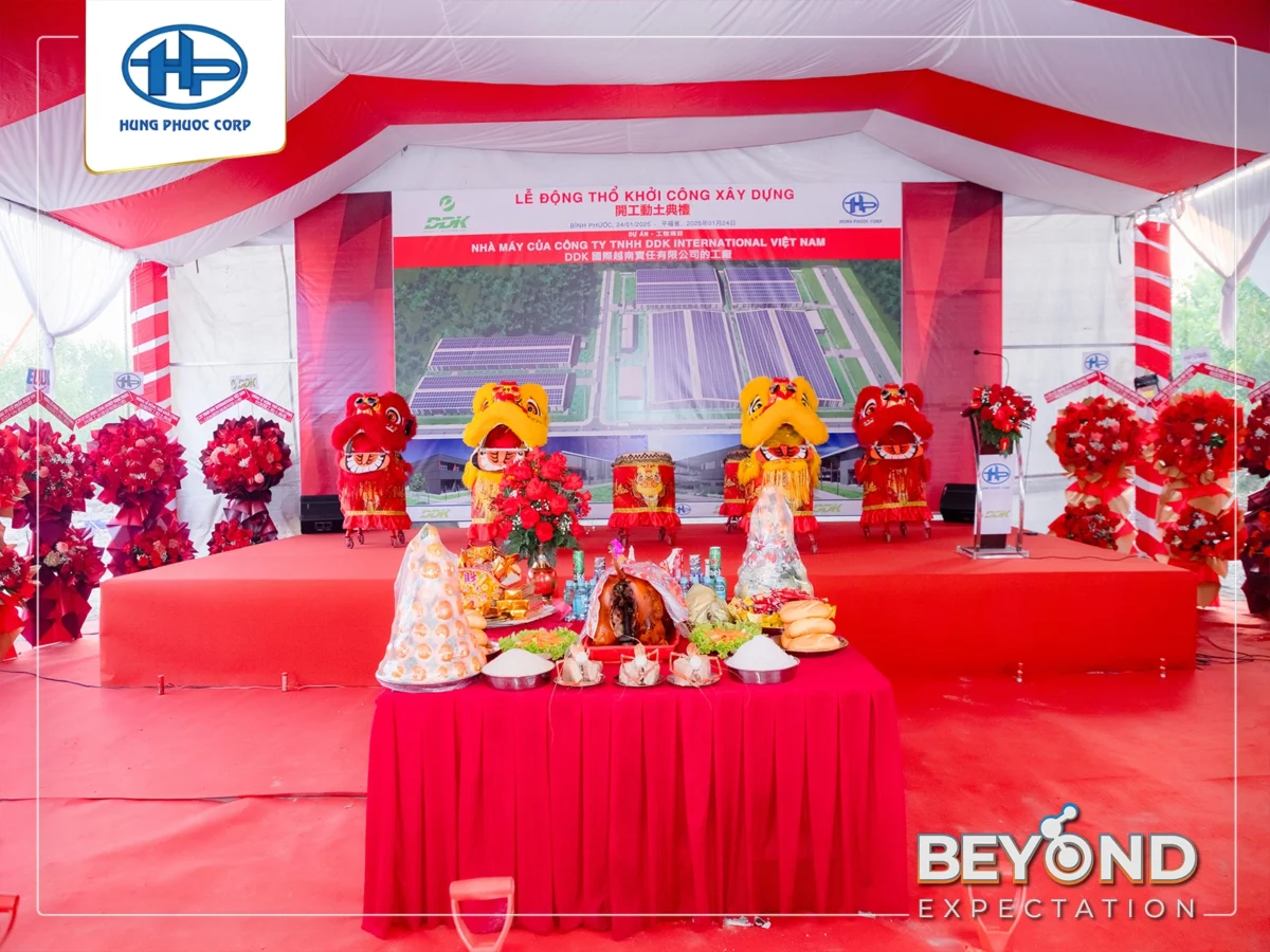 Lễ khởi công xây dựng nhà máy của Công ty TNHH DDK International Việt Nam
